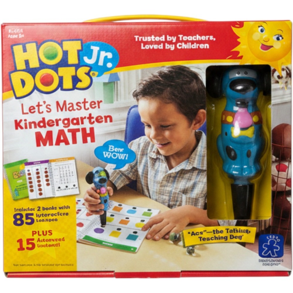 Educational Insights Hot Dots Jr Let's Master‎ Kindergarten Math Ace Pen & Books